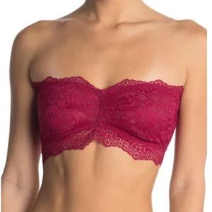 NWT FREE PEOPLE LACEY LOOKS BANDEAU SIZE XS.